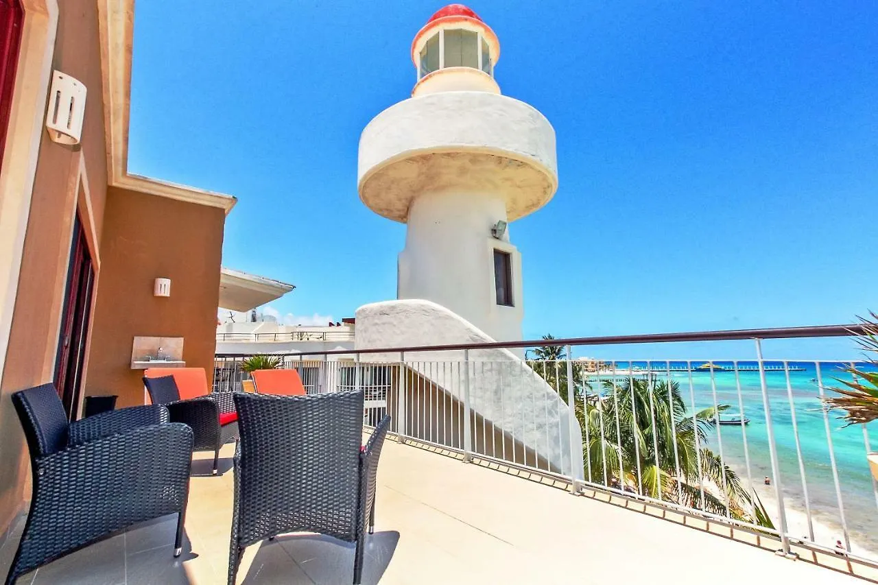 Penthouse Surf 408 - Beachfront Stunning Oceanview - At El Faro Condos Плая-дель-Кармен 0*,